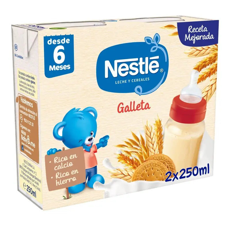 Nestlé Brik Milch & Cerealien 8 Cerealien mit Maria Biscuit, 2X250 g