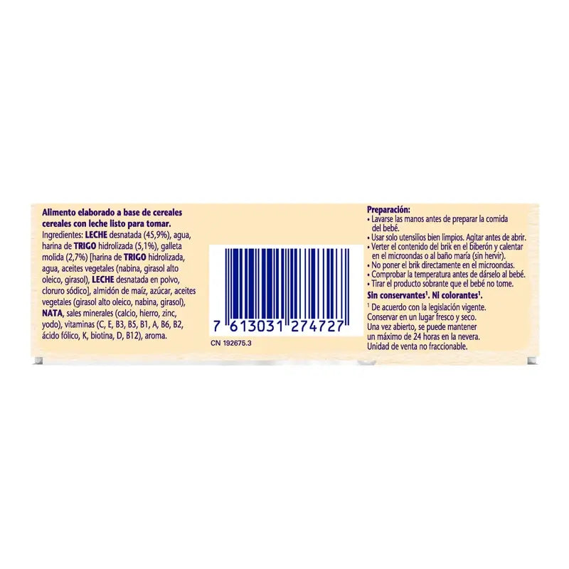 Nestlé Brik Milch & Cerealien 8 Cerealien mit Maria Biscuit, 2X250 g