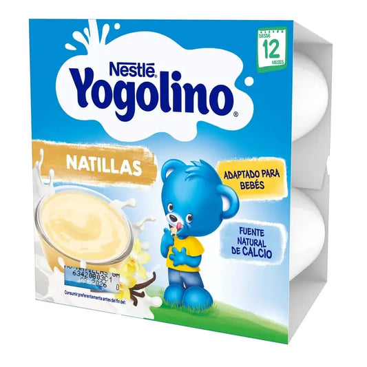 Nestlé Yogolino Vanillegeschmack Vanillepudding-Desserts, 4X100 g