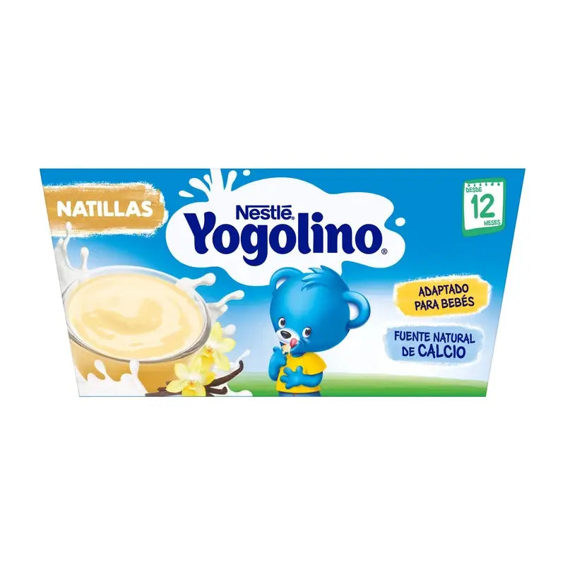 Nestlé Yogolino Vanillegeschmack Vanillepudding-Desserts, 4X100 g