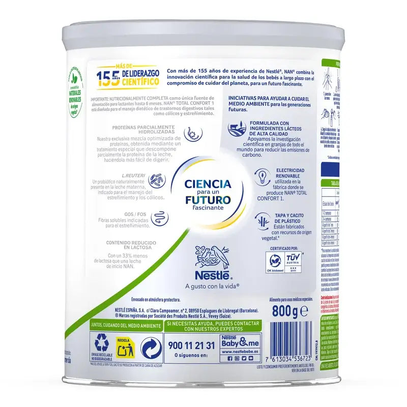 Nestlé Nan Total Comfort 1 Säuglingsmilch, 800g
