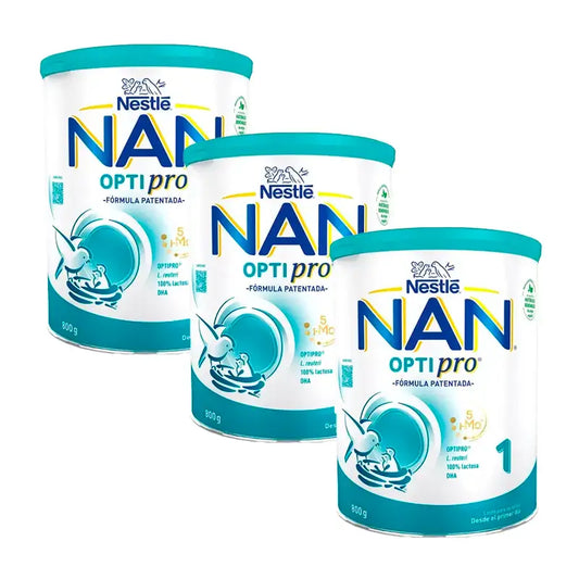Nestlé Nan Optipro 1 Starter-Milch, 3x800 g