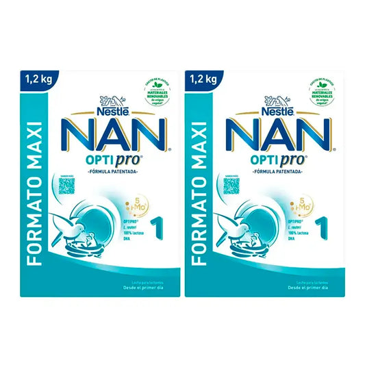 Nestlé Nan Optipro 1 Starter-Milch, 2X1200 g