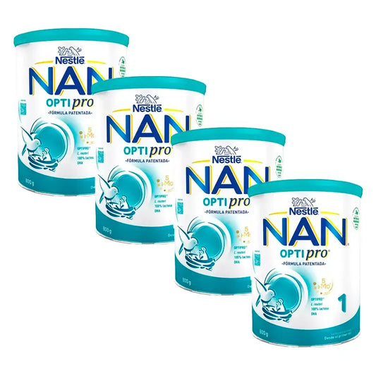 Nestlé Nan Optipro 1 Starter-Milch, 4X800 g