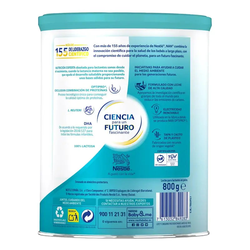 Nestlé Nan Optipro 1 Starter-Milch, 800 g