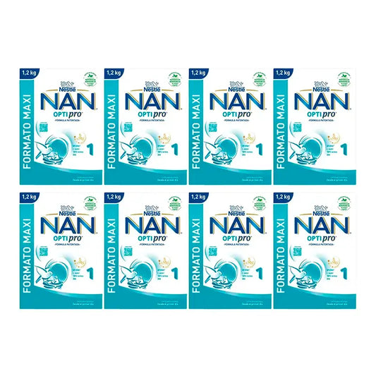 Nestlé Nan Optipro 1 Starter-Milch, 8X1200 g