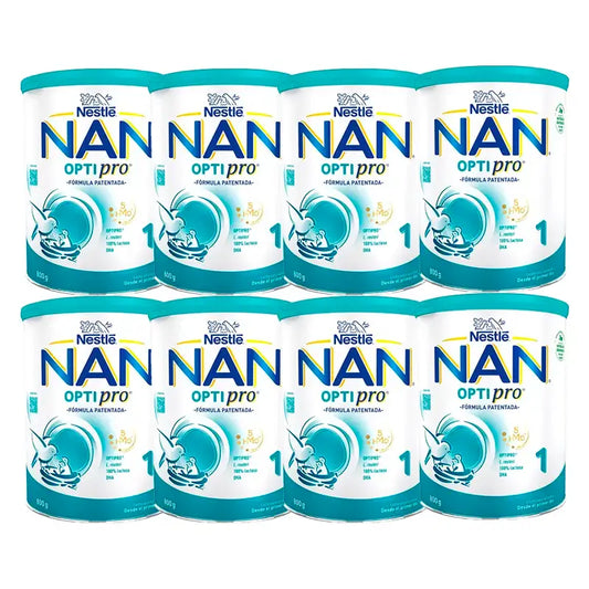 Nestlé Nan Optipro 1 Starter-Milch, 8X800 g