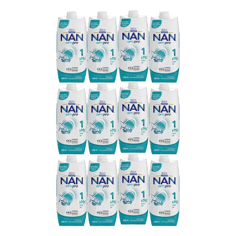 Nestlé Nan Optipro 1 Flüssigkeit, 12X500 ml