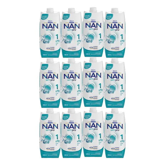Nestlé Nan Optipro 1 Flüssigkeit, 12X500 ml