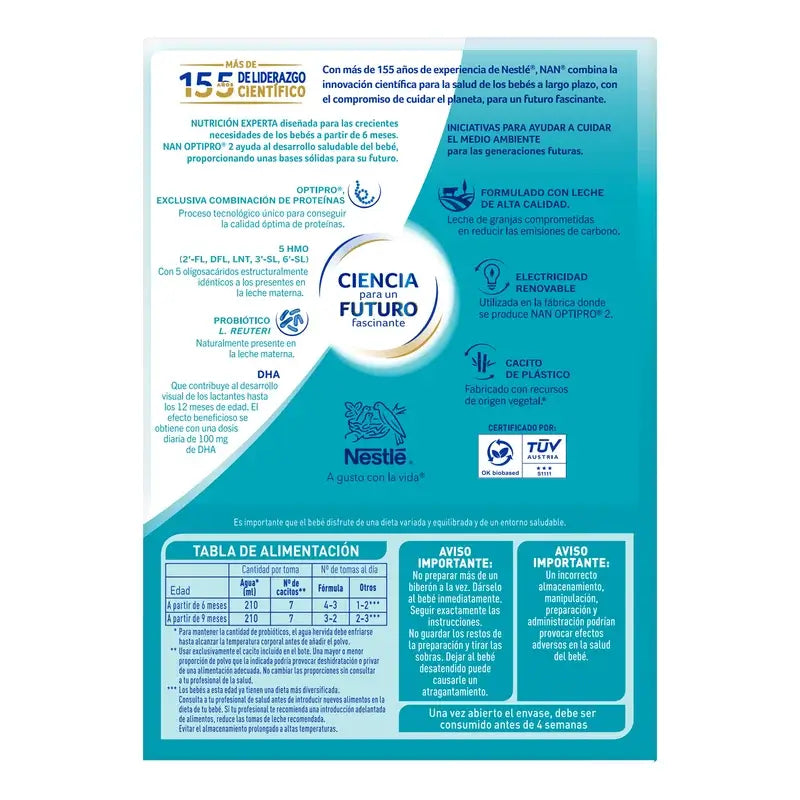Nestlé Nan Optipro 2 Formula Milch, 1200g