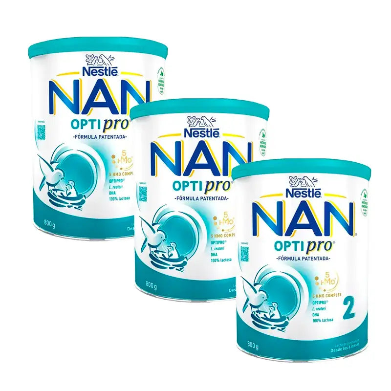 Nestlé Nan Optipro 2 Formel, 3 x 800g