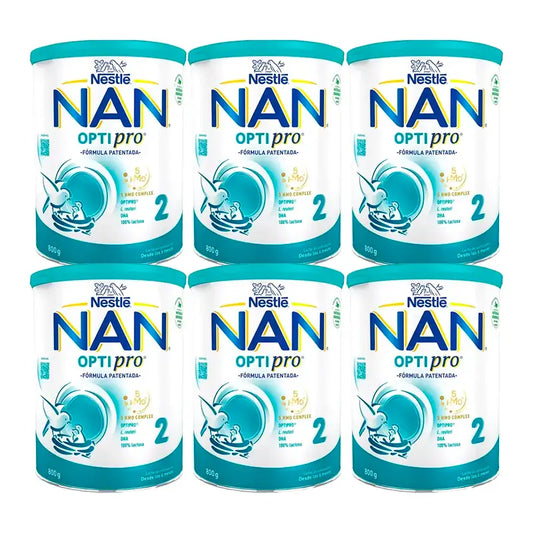 Nestlé Nan Optipro 2 Formula Milch, 6 x 800g