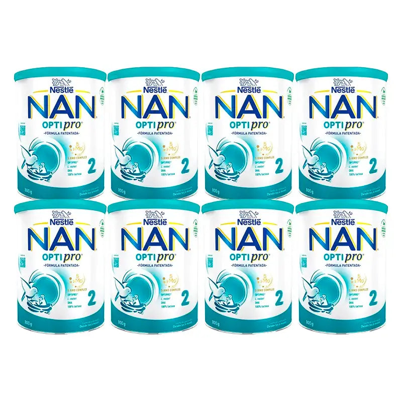 Nestlé Nan Optipro 2 Milchnahrung, 8X800g