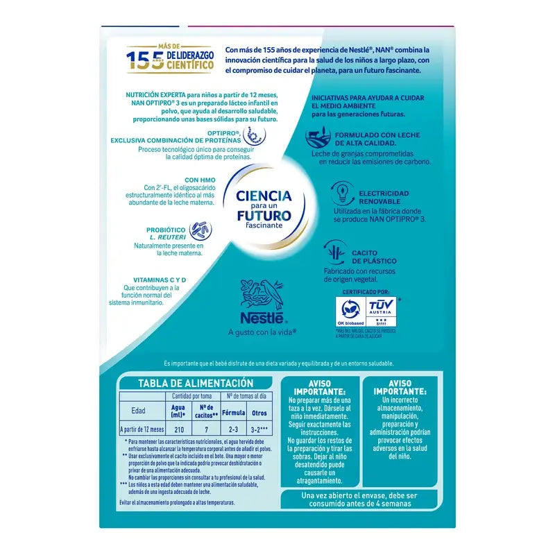 Nestlé Nan Optipro 3 Kindermilch, 1200g