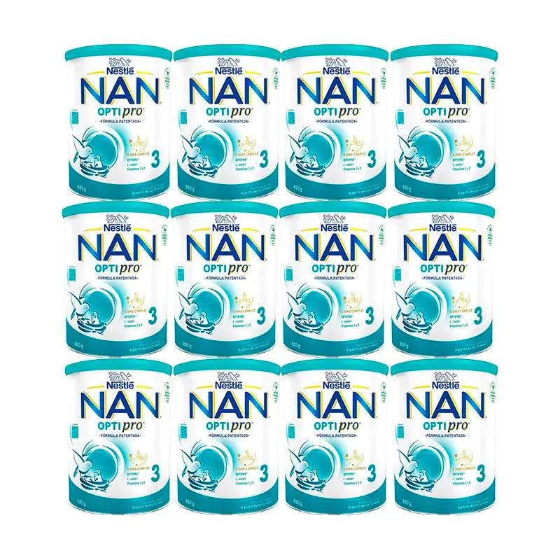 Nestlé Nan Optipro 3 Aufwuchsmilch, 12X800g
