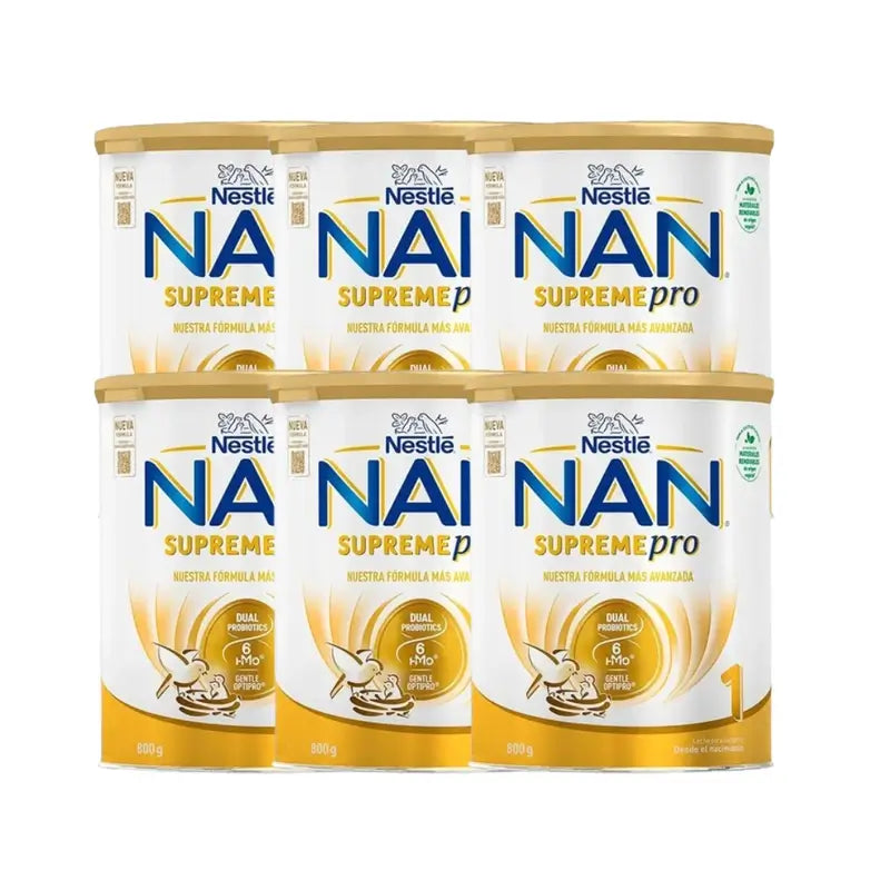 Nestle Nan Supreme Pro 1 Starter-Milch, 6x800 gr Packung