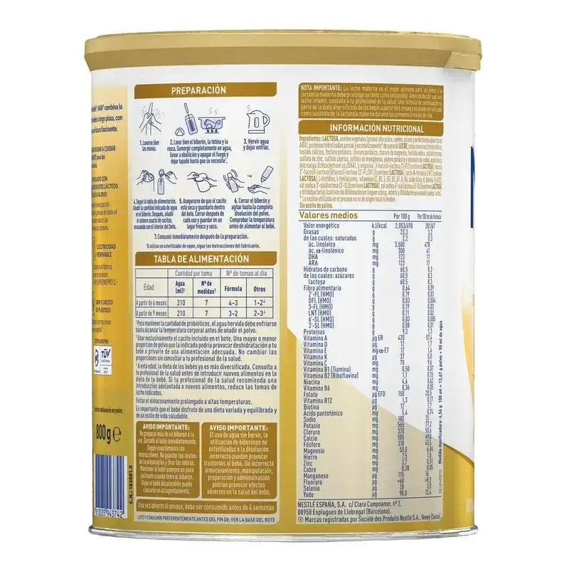 Nestlé Nan Supreme Pro 2 Formel-Milch, 6x800g Packung