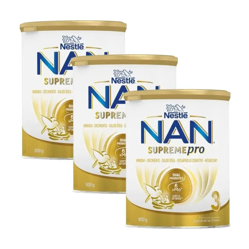 Nestlé Nan Supreme Pro 3 Aufwuchsmilch, 3x800 g