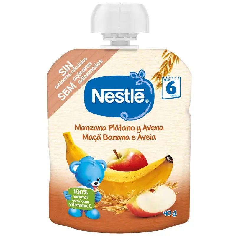 Nestlé Sachet Apfel, Banane & Haferflocken, 90g