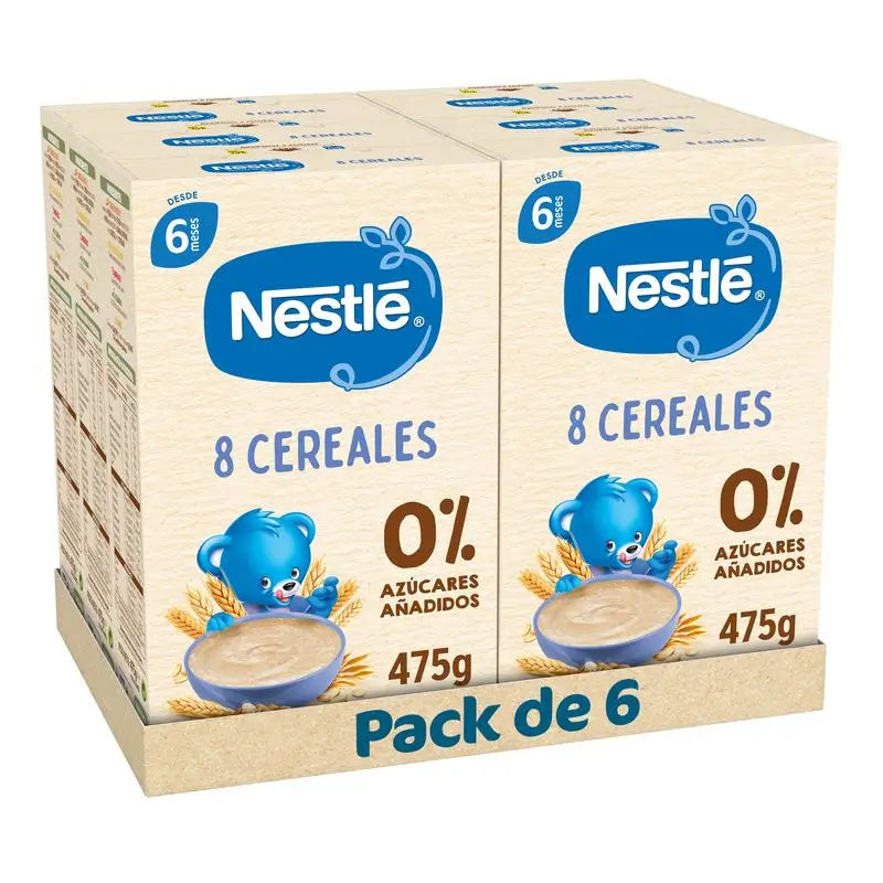 Nestlé 6er-Pack Haferbrei 8 Cerealien, 475g