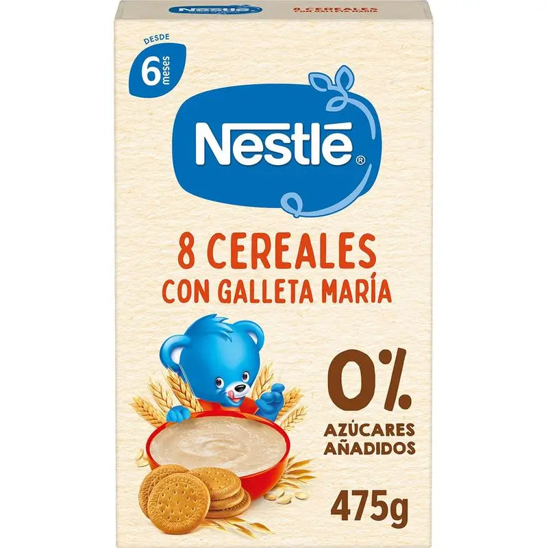 Nestlé 6er-Pack 6 Porridges 8 Cerealien mit Maria Keks, 475g