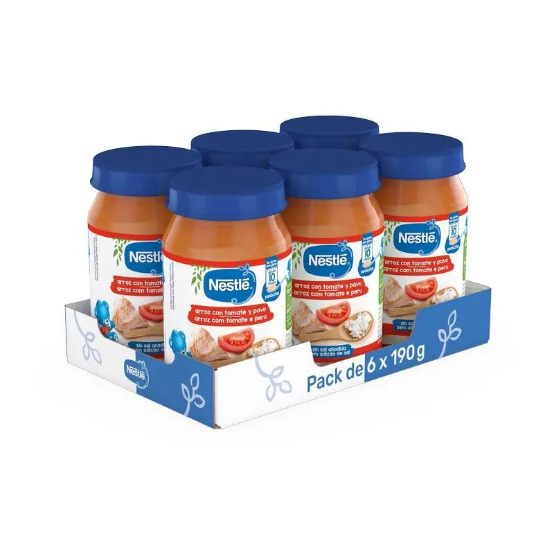 NESTLÉ Pack Reis & Tomate & Putenreiskuchen , 190g x 6 Stück