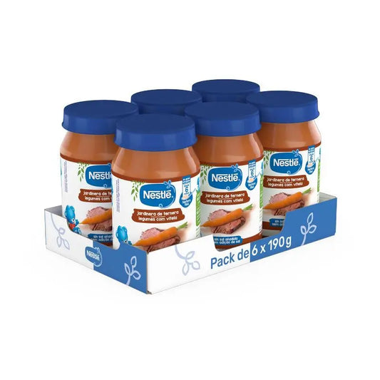 NESTLÉ Pack Savoury Rindfleisch im Glas, 190g x 6 Stück