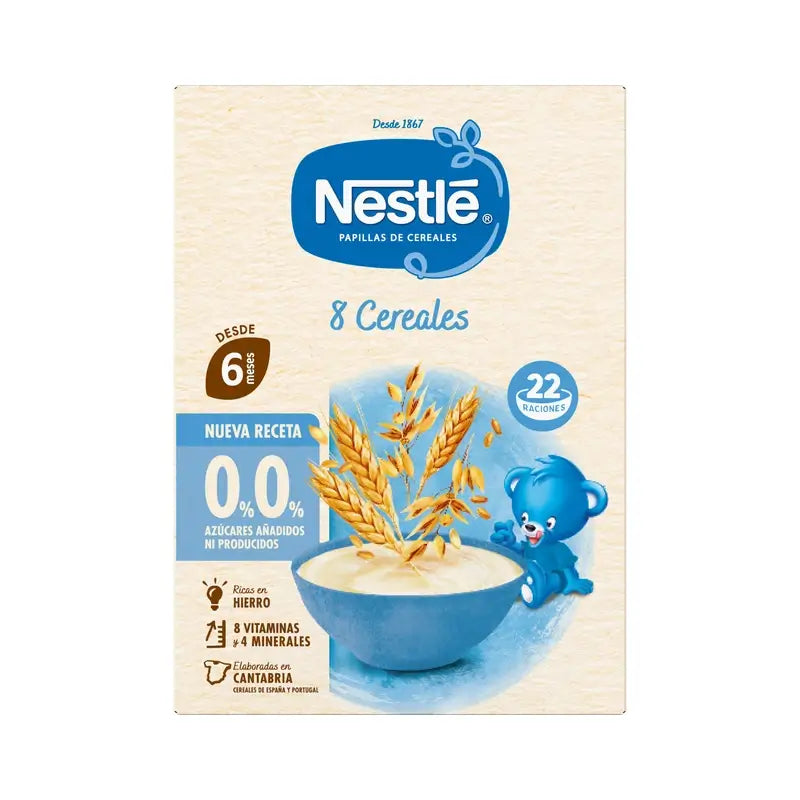 Nestlé 8-Grain Baby Porridge 0%0%,  330g