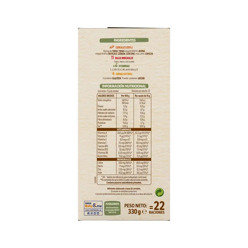 Nestlé 8-Grain Baby Porridge 0%0%,  330g