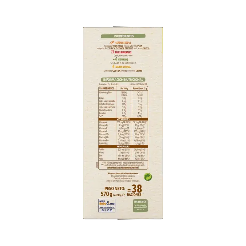 Nestlé 8-Korn-Brei 0 %, 570 g