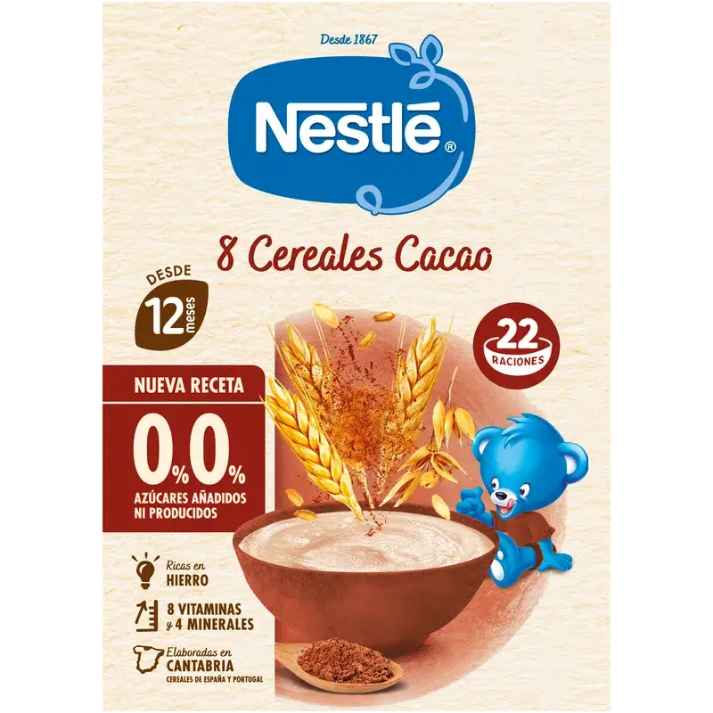 Nestlé 8-Korn-Brei 0 % Kakao, 330 g
