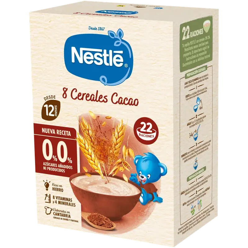 Nestlé 8-Korn-Brei 0 % Kakao, 330 g