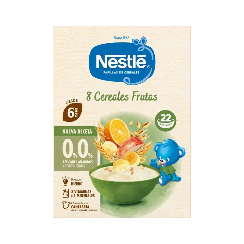 Nestlé Getreidebrei mit 8 Getreidesorten, 0 % Obst, 330 g