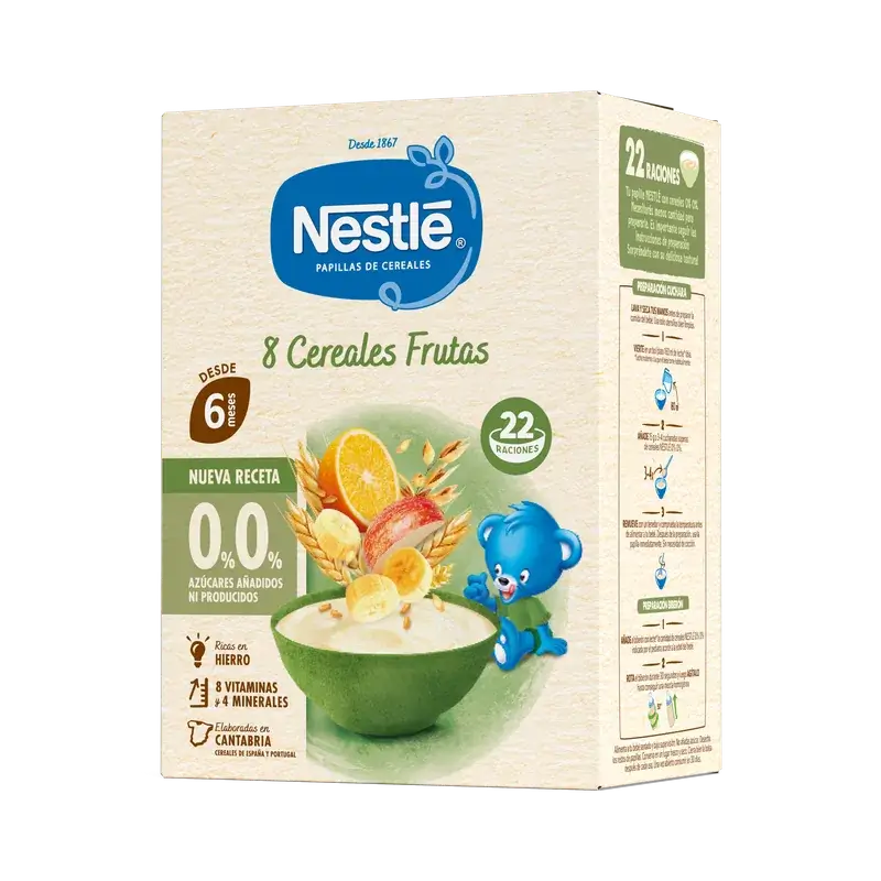 Nestlé Getreidebrei mit 8 Getreidesorten, 0 % Obst, 330 g