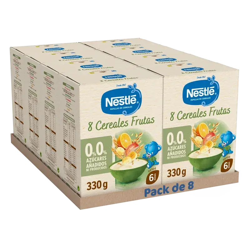 Nestlé Getreidebrei mit 8 Getreidesorten, 0 % Obst, 330 g