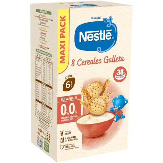 Nestlé 8-Korn-Breie 0 % Keks, 570 g
