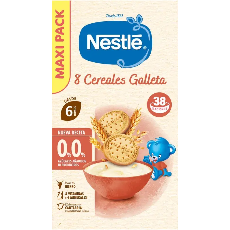 Nestlé 8-Korn-Breie 0 % Keks, 570 g