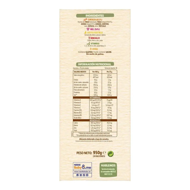 NESTLÉ Papilla 8 Müsli mit Honig, 950g