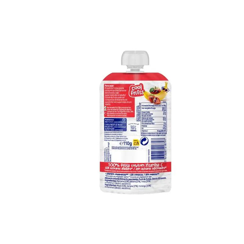 Nestlé Püree Cool Fruits Sachet, 110 g