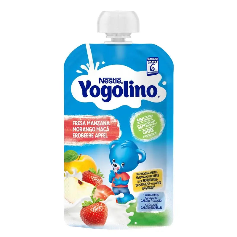 Yogolino Erdbeer-Apfel Sachet ungesüßt, 100g