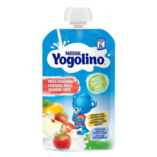 Yogolino Erdbeer-Apfel Sachet ungesüßt, 100g