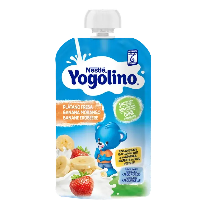 Yogolino Erdbeere und Banane ohne Zucker, 100 g