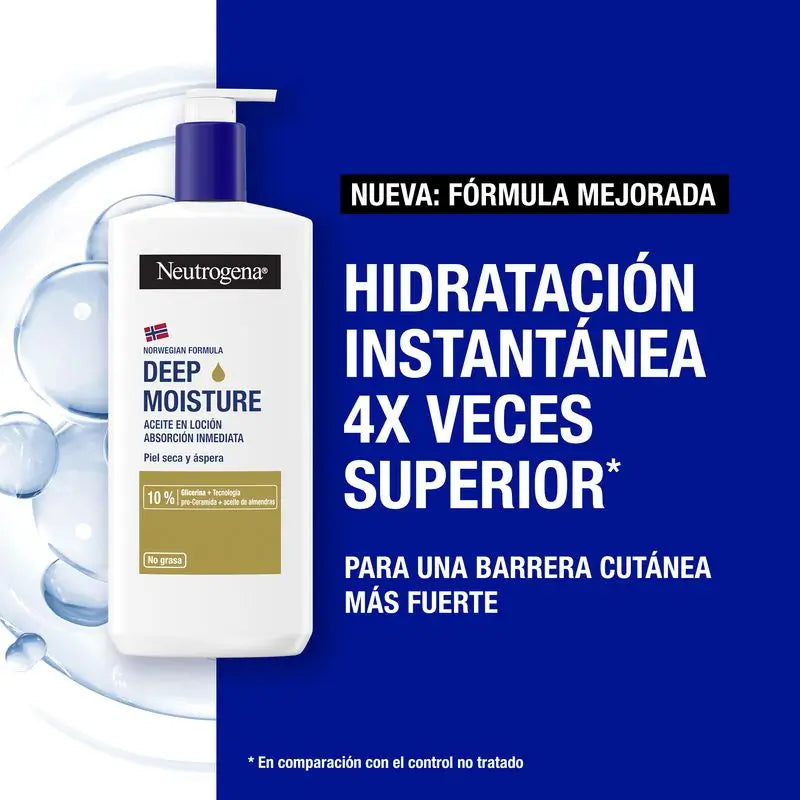 Neutrogena feuchtigkeitsspendende Körpercreme mit Mandelöl, 400 ml