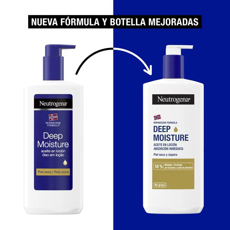 Neutrogena feuchtigkeitsspendende Körpercreme mit Mandelöl, 400 ml