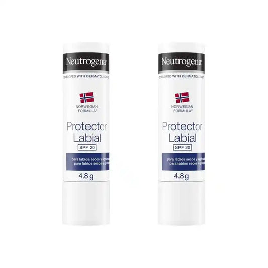 Neutrogena Lippenbalsam Spf 20, 4,8 G, 2er-Pack