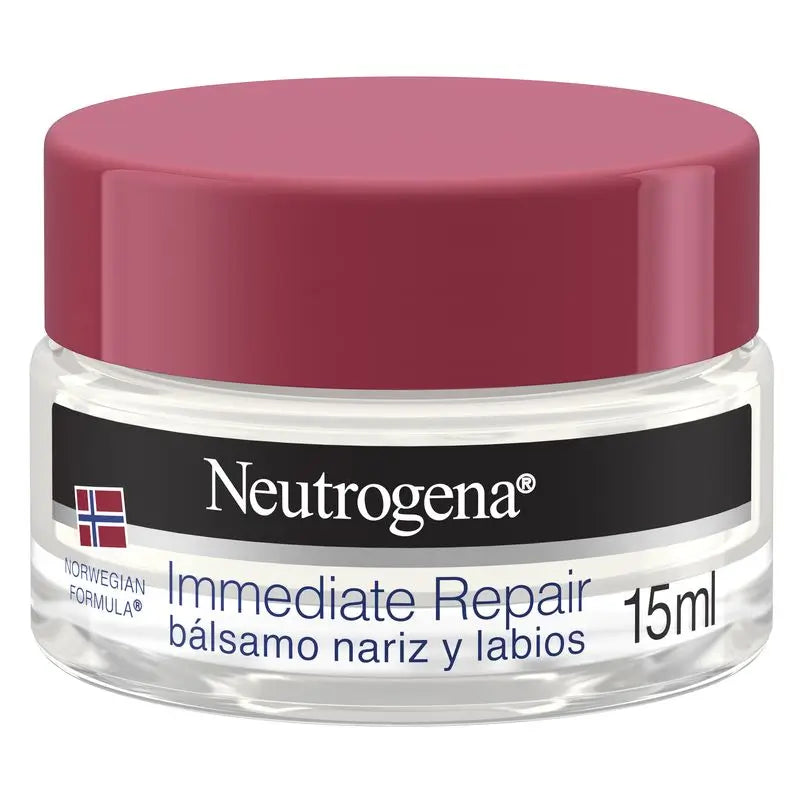 Neutrogena, Nasen- & Lippenbalsam, norwegische Formel, feuchtigkeitsspendende & reparierende Creme, schnell einziehend, 15 ml