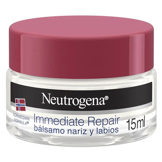 Neutrogena, Nasen- & Lippenbalsam, norwegische Formel, feuchtigkeitsspendende & reparierende Creme, schnell einziehend, 15 ml