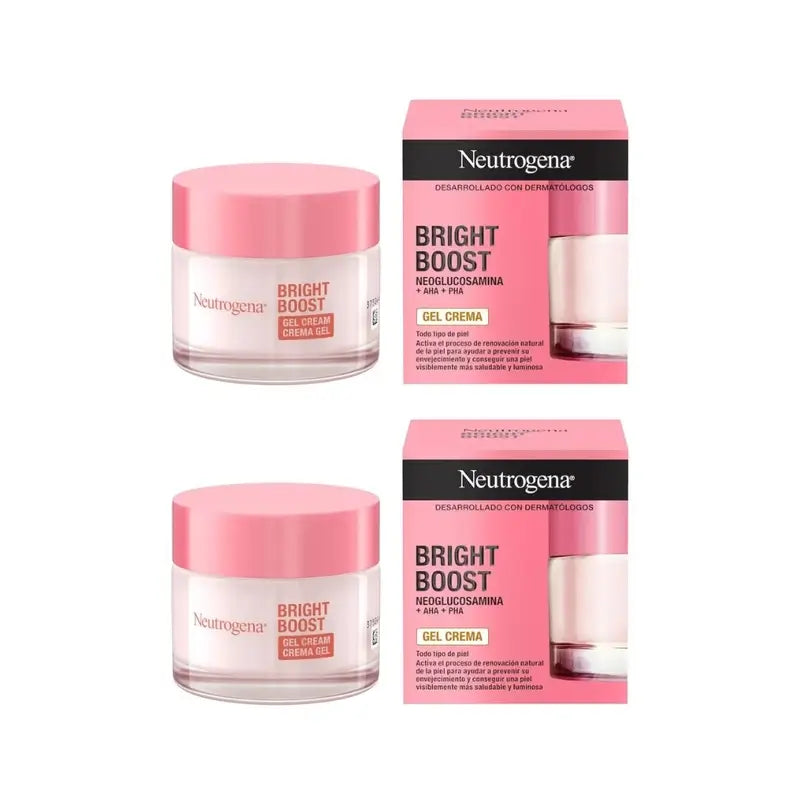 Neutrogena Bright Boost Anti-Aging feuchtigkeitsspendende Gesichtscreme, 2X50 Ml