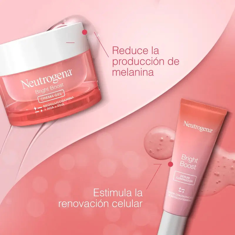Neutrogena Bright Boost Pack Tagescreme Gel 50ml + Gesichtsserum 30ml