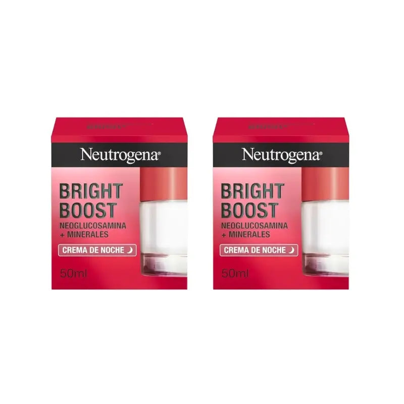Neutrogena Bright Boost feuchtigkeitsspendende Nachtcreme, 2X50 Ml